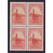 ARGENTINA 1935 GJ 759b CUADRO DE ESTAMPILLAS NUEVAS MINT VARIEDAD CATALOGADA EN EL SEGUNDO SELLO U$ 30